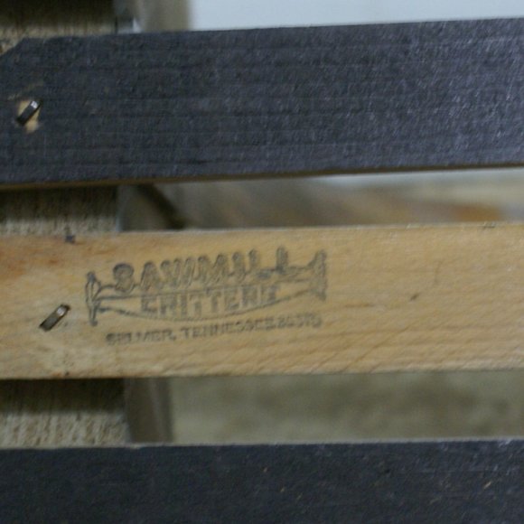 Vintage Sawmill Critters Hand Crafted Wooden Basket Canadian Goose Handle Wood - Picture 7 of 7